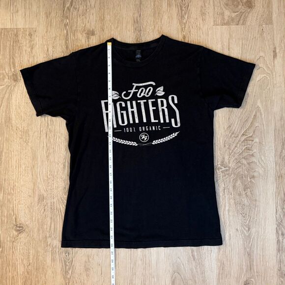 Foo Fighters Graphic T-Shirt 100% Organic Black Tultex Size M Band Tee - Picture 5 of 5